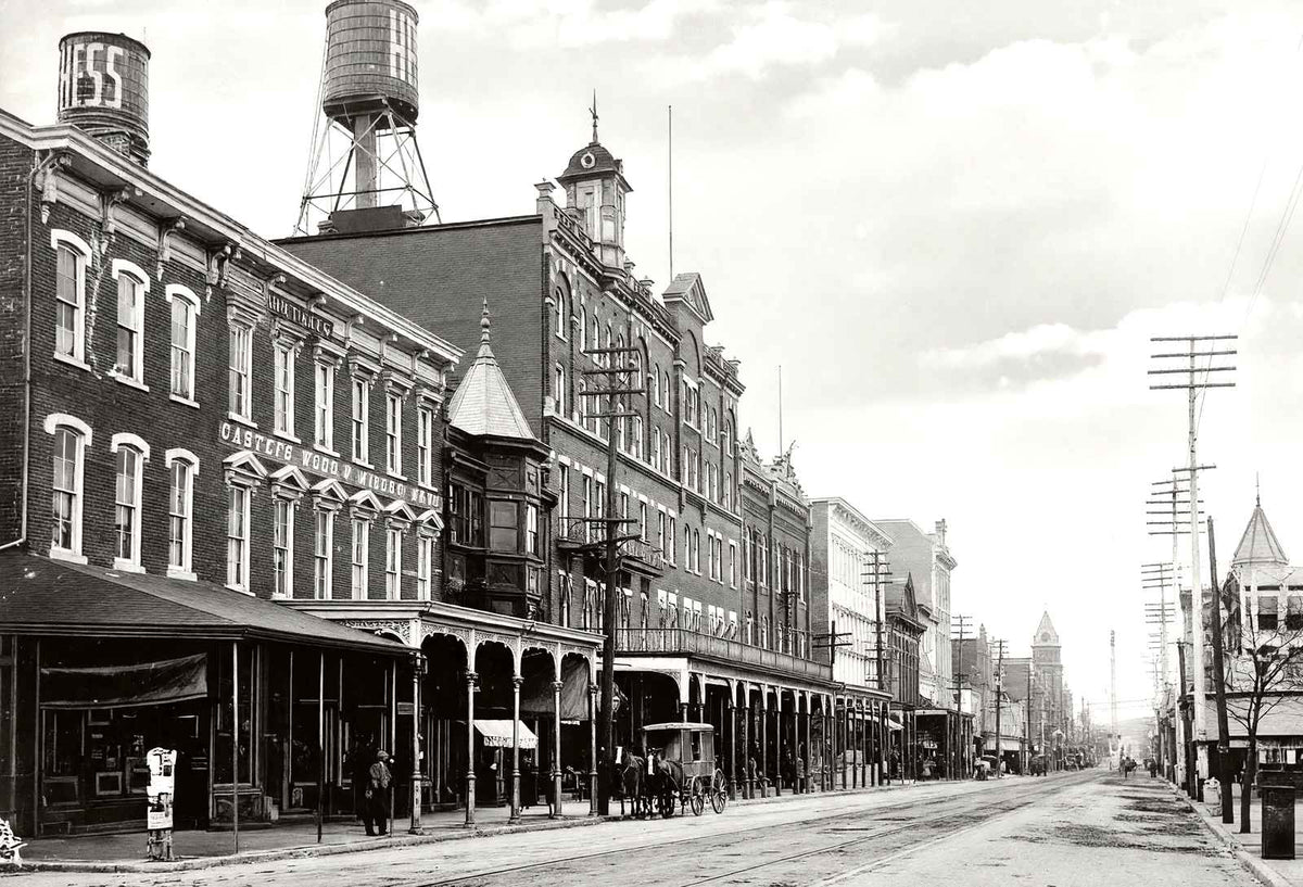 Allentown, PA Hamilton Street East of Ninth vintage photo print