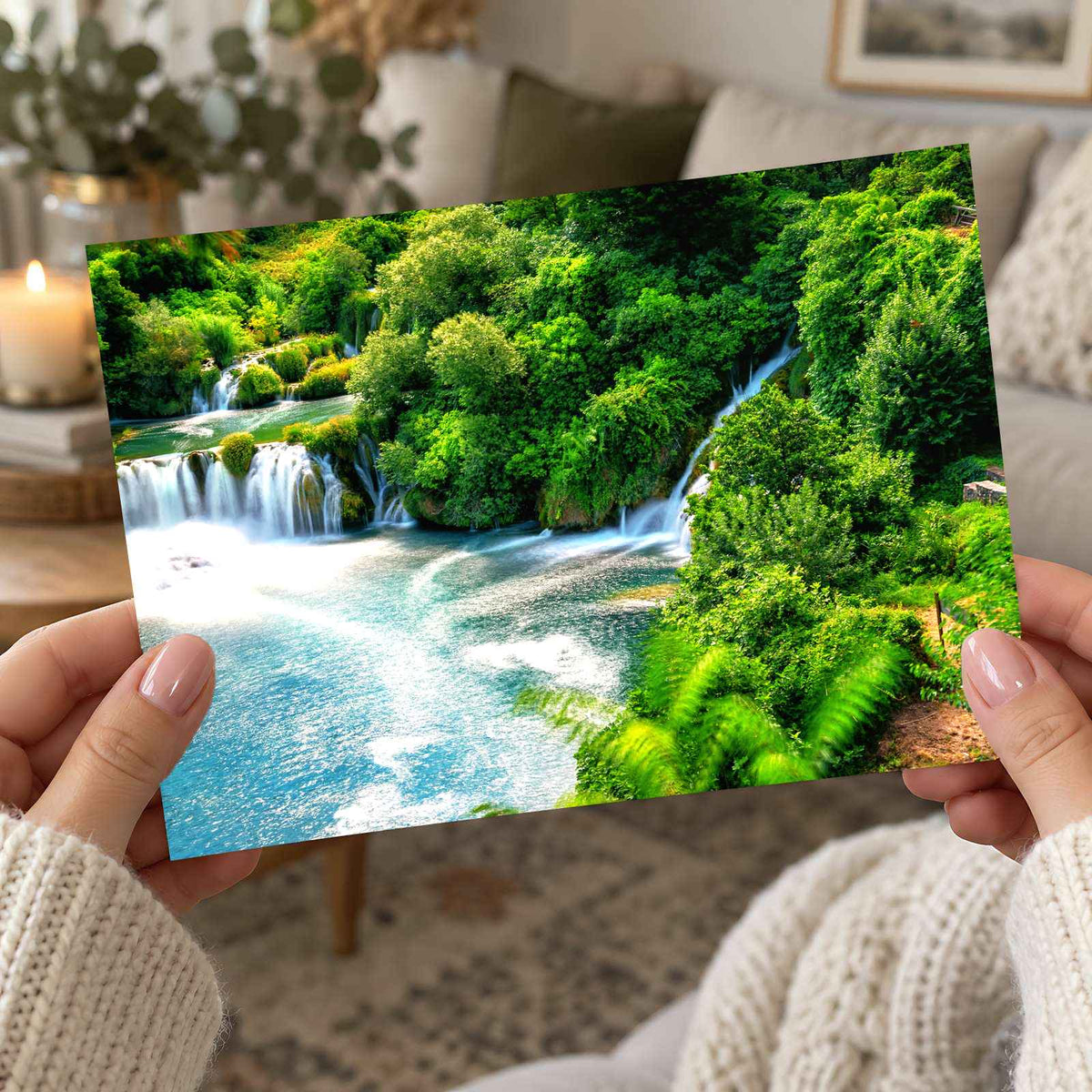 Krka Waterfalls, Krka National Park, Croatia Photo Print Wall Decor