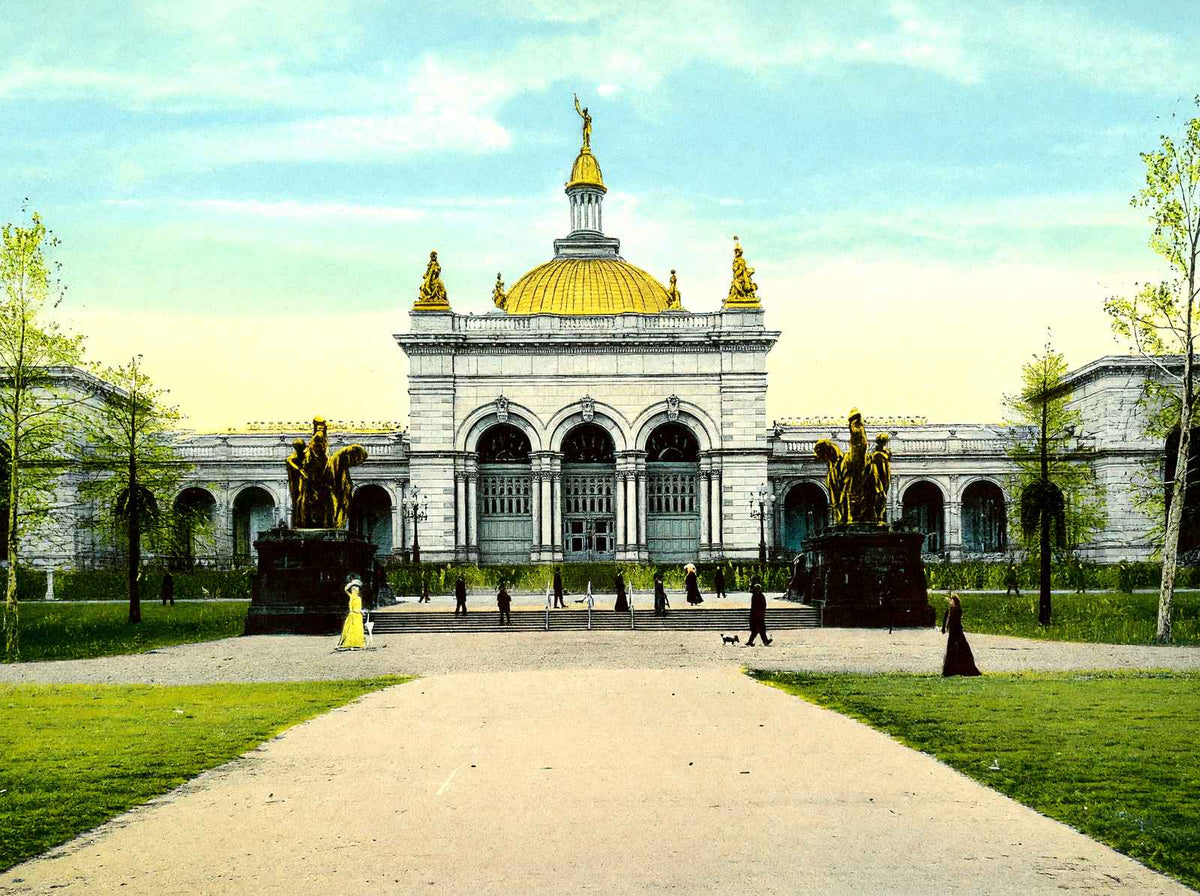 Memorial Hall Fairmount Park, Philadelphia PA vintage print