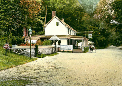 Valley Green Fairmount Park, Philadelphia PA vintage print