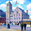 Post Office, Newark, NJ in 1905 art print