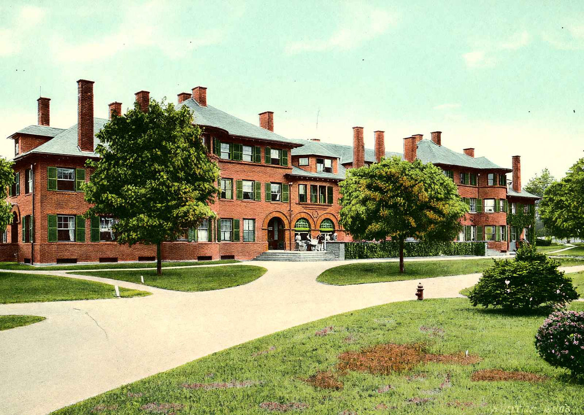 Upper House, Lawrenceville, NJ in 1907 vintage print