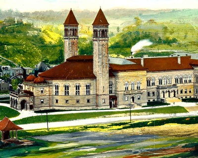 Carnegie Library Schenley Park, Pittsburgh PA art print