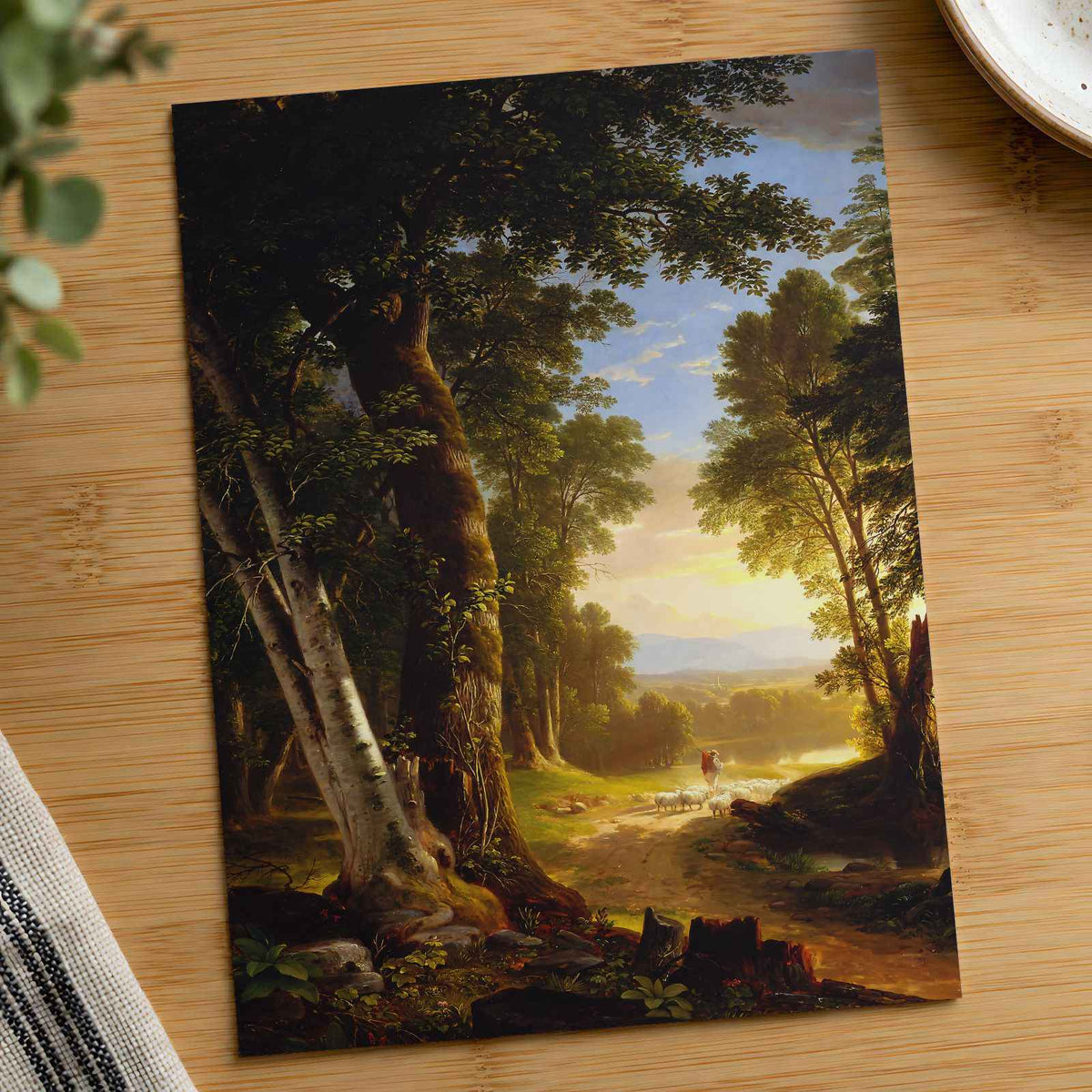 The Beeches fine art print by Asher Brown Durand (1845)