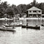 The Beach, Eagles Mere, PA in 1905 vintage photo print
