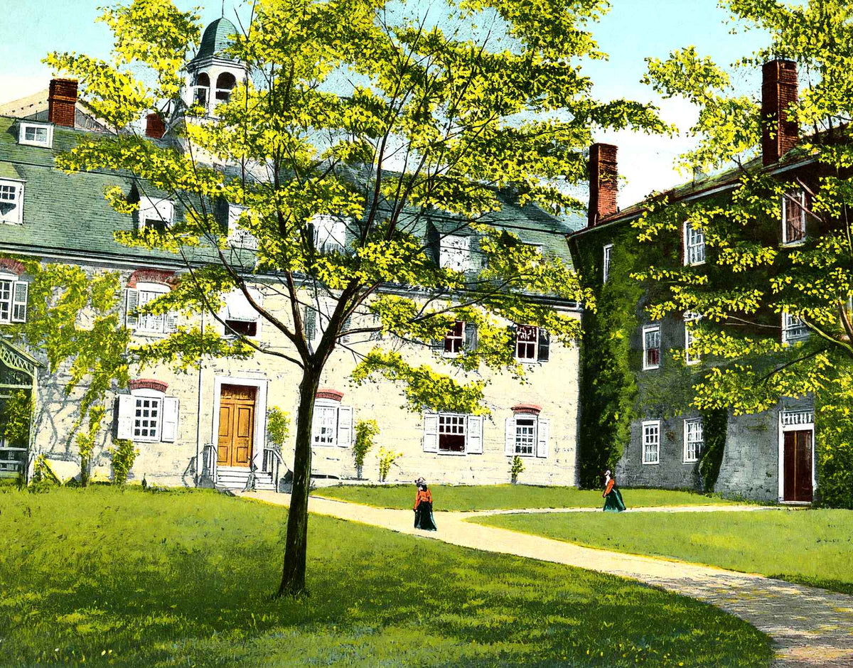 First Ladies Seminary, Bethlehem, PA 1912 vintage print