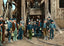 Coal Mining Night Shift in 1907 vintage print
