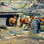 Coal Mining Train Leaving the Mine in 1907 art print