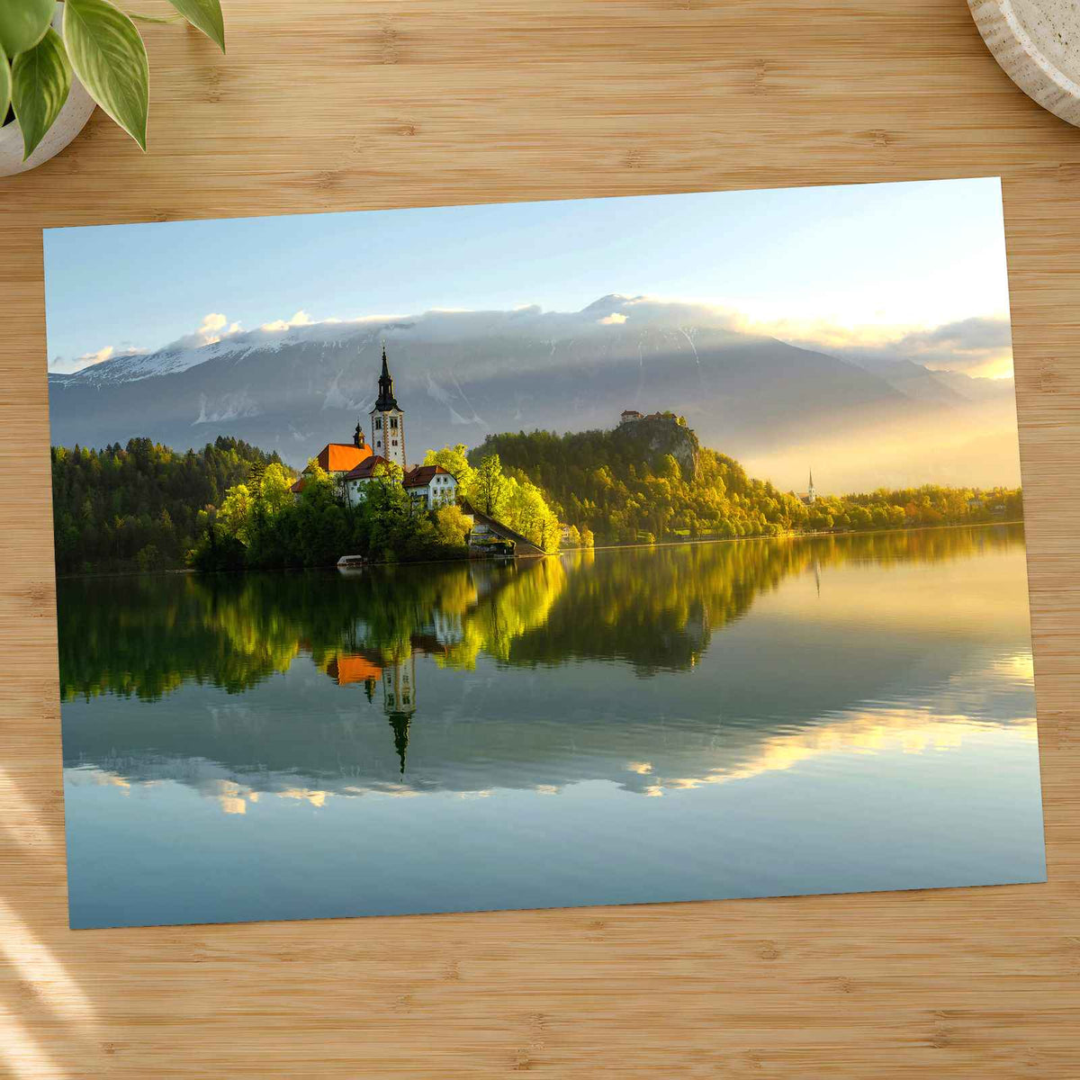 Church of the Assumption on Lake Bled by Ales Krivec Photo Print Wall Decor