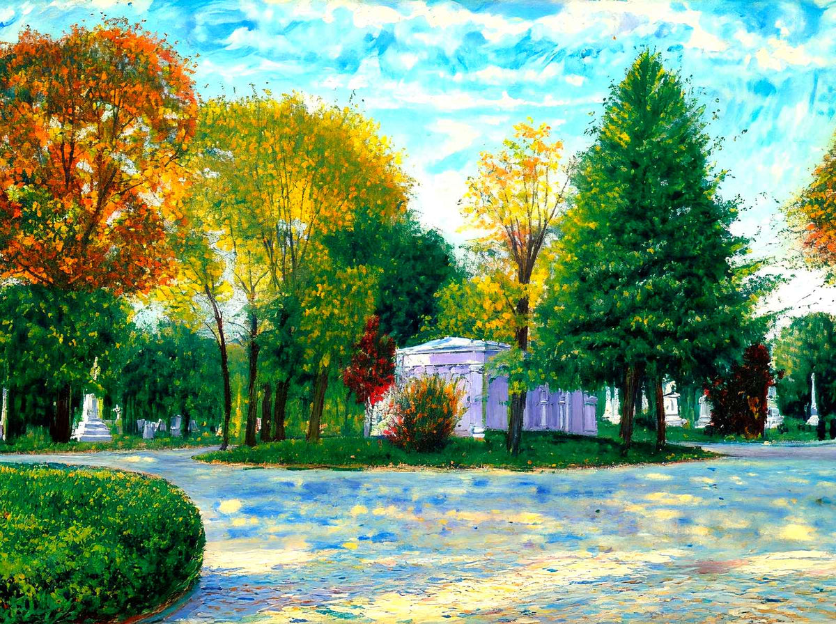 Mount Olivet Cemetery, Nashville, TN in 1906 art print