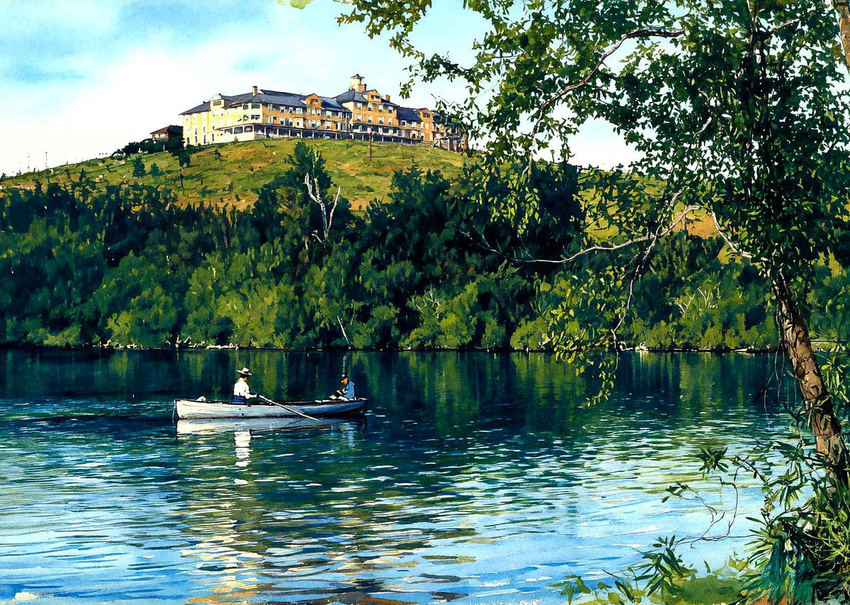 Crestmont Inn, Eagles Mere, PA in 1905 art print