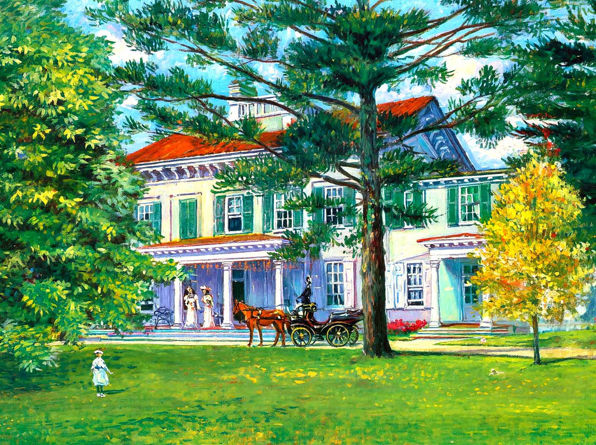 Home of Grover Cleveland, Princeton, NJ painting