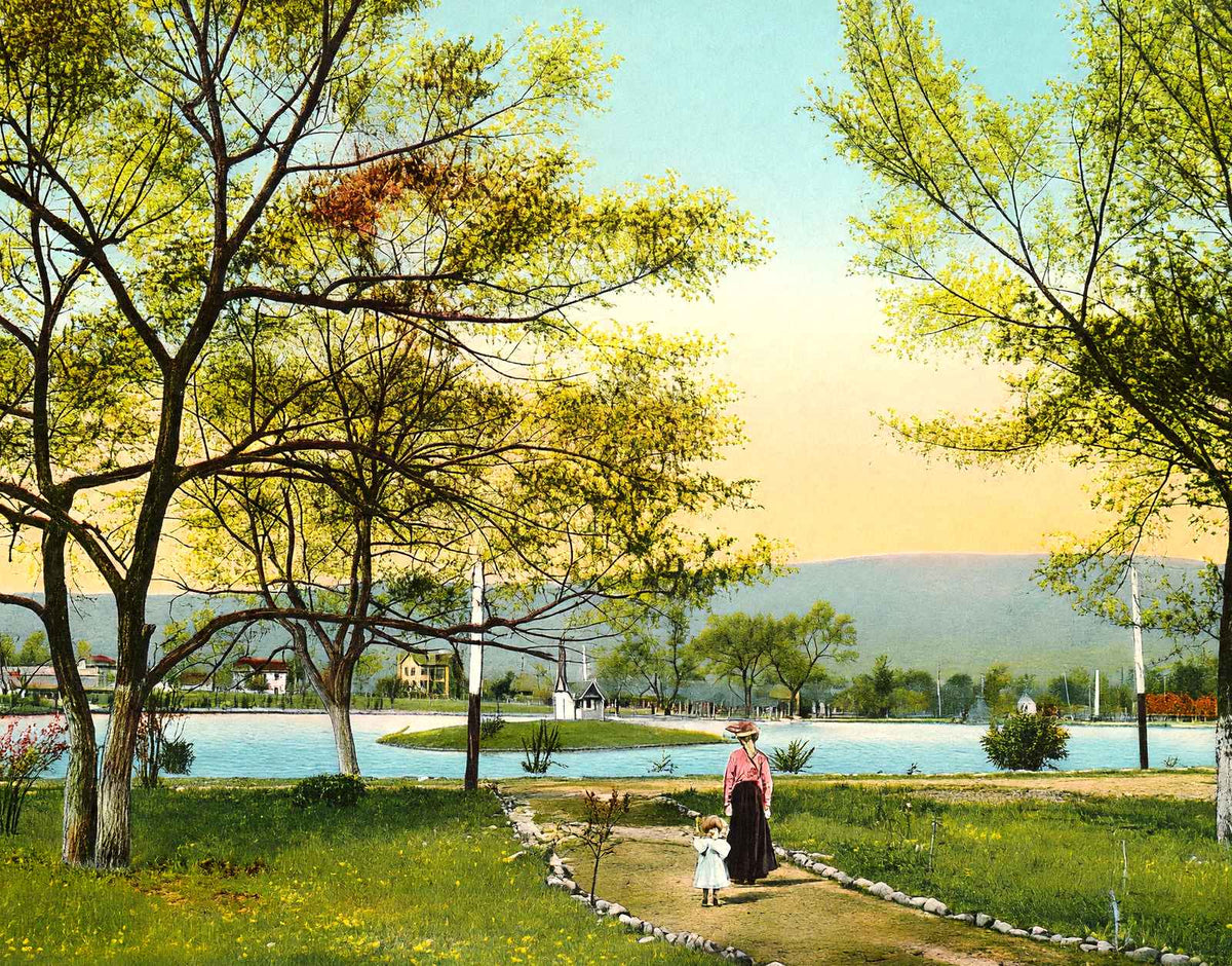 East Lake Park, Chattanooga, TN in 1908 vintage print