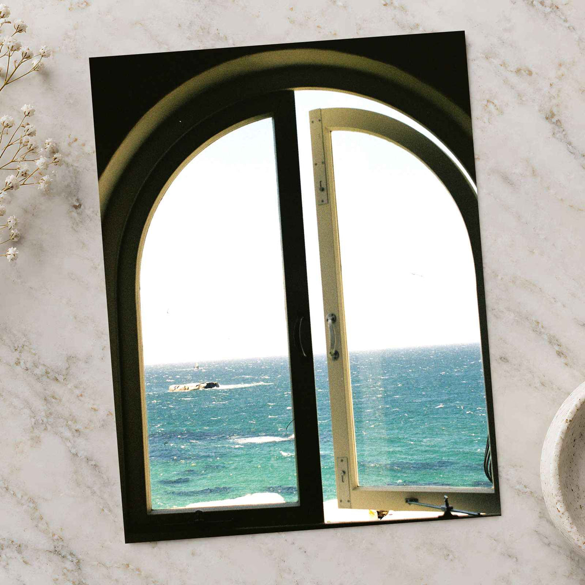 Window to Mediterranean Sea by Stacey Knipe Photo Print Wall Decor