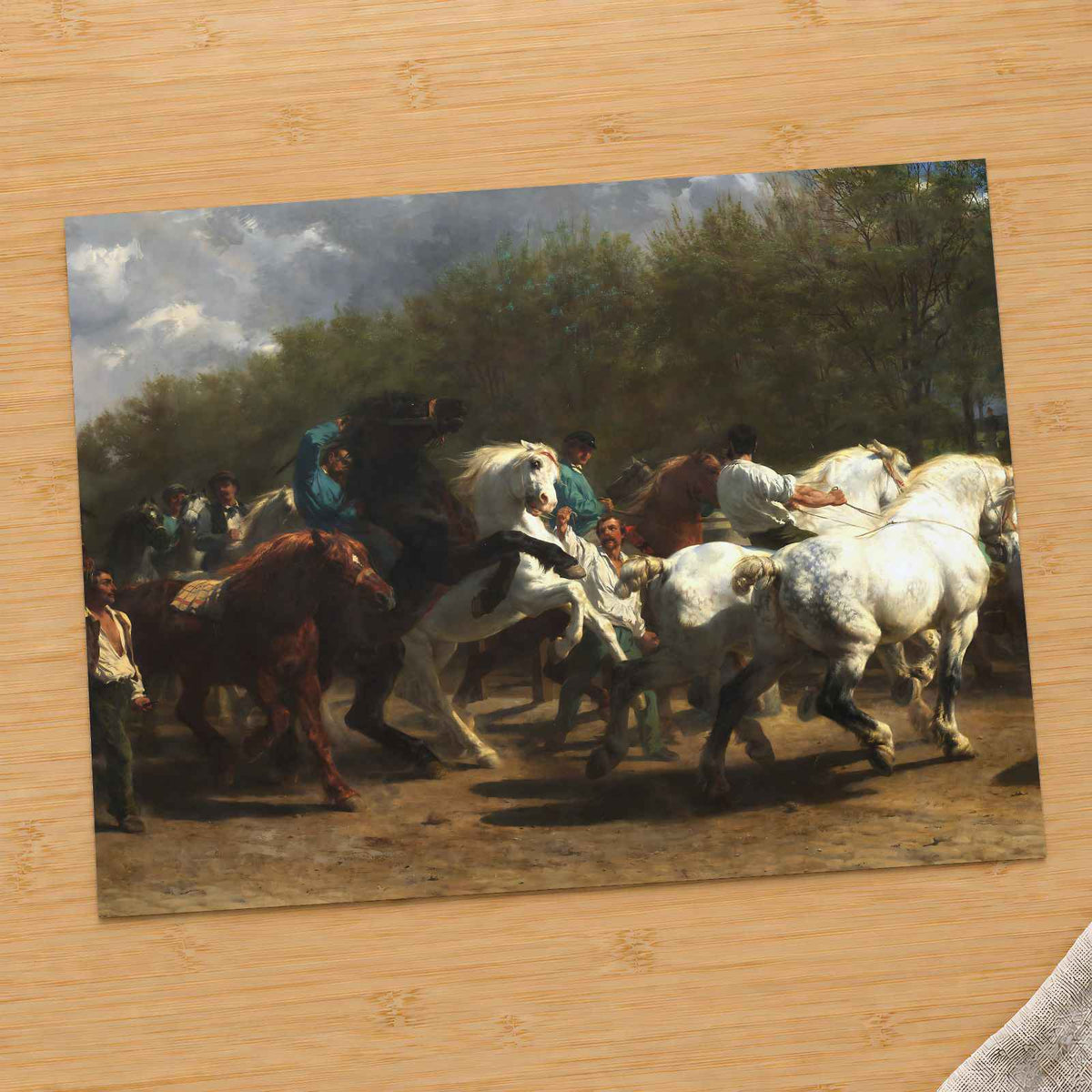The Horse Fair art print by Rosa Bonheur (1852)