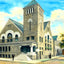 First M.E. Church, Knoxville, TN in 1907 painting