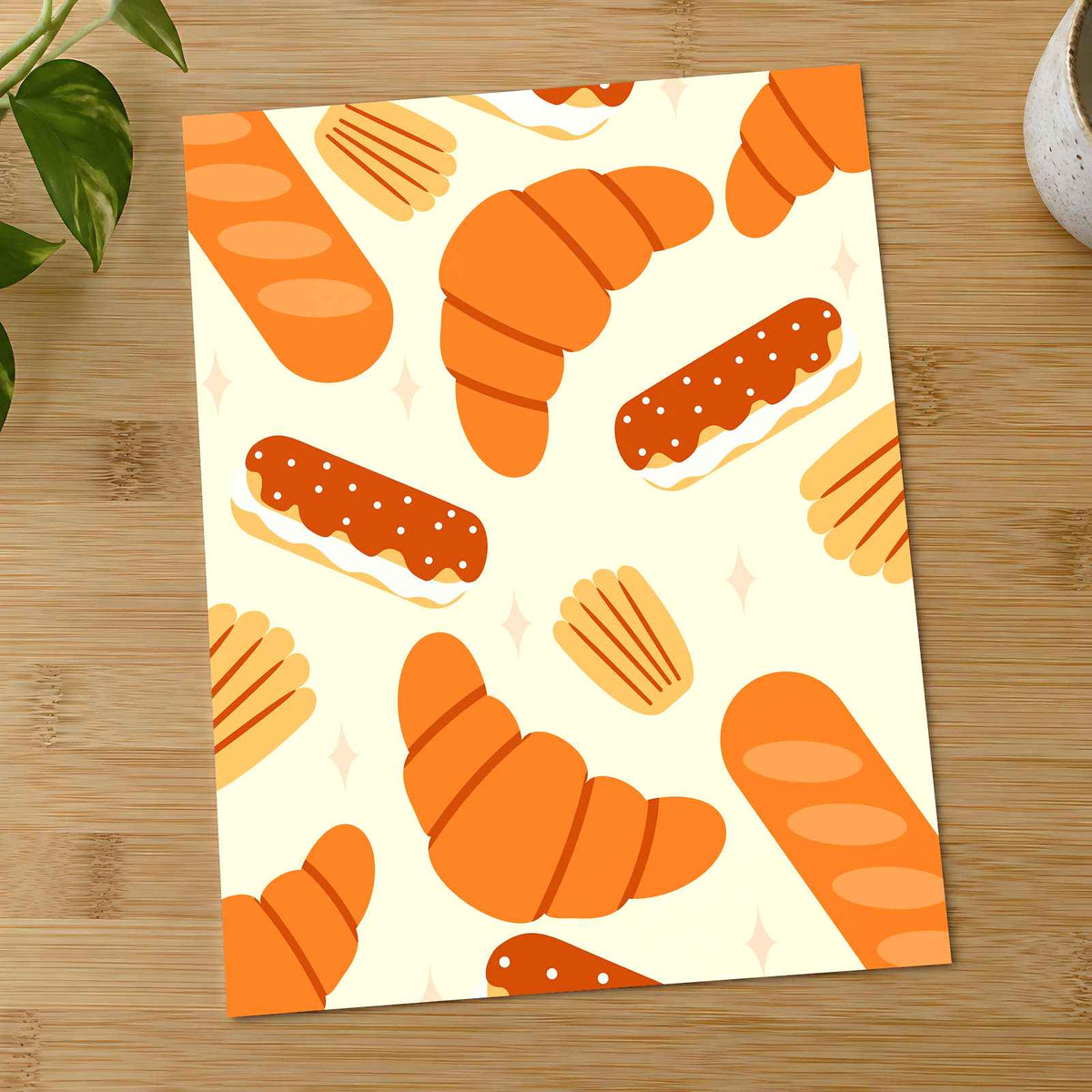 Breads and Pretzels by Doodis Creativelabs Art Print Wall Decor