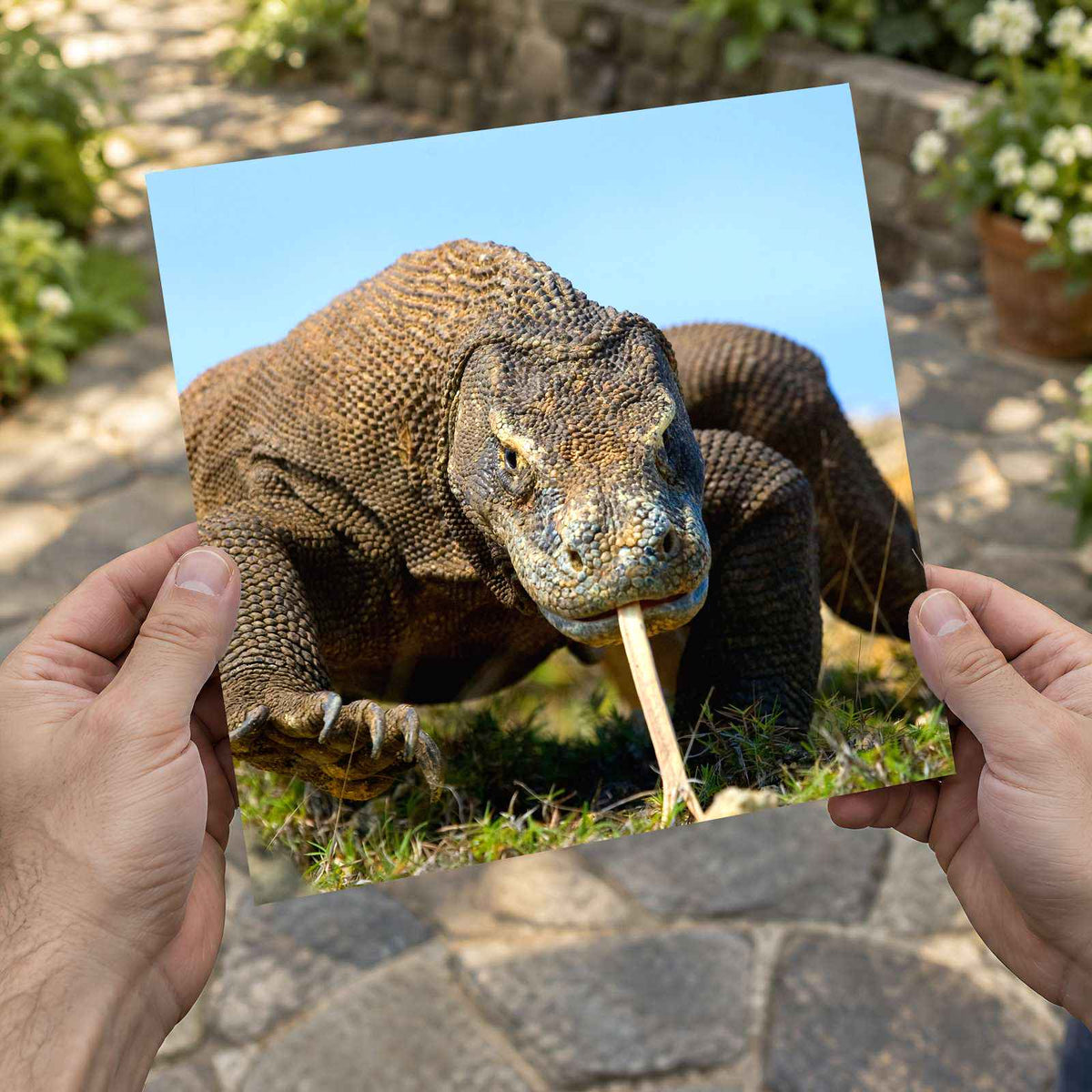 Komodo Dragon Photo Print Wall Decor
