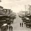 Market Day, Sunbury, PA in 1905 vintage print