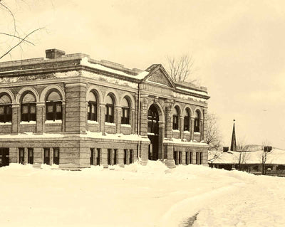 Easton Public Library, Easton, PA in 1904 restored photo print