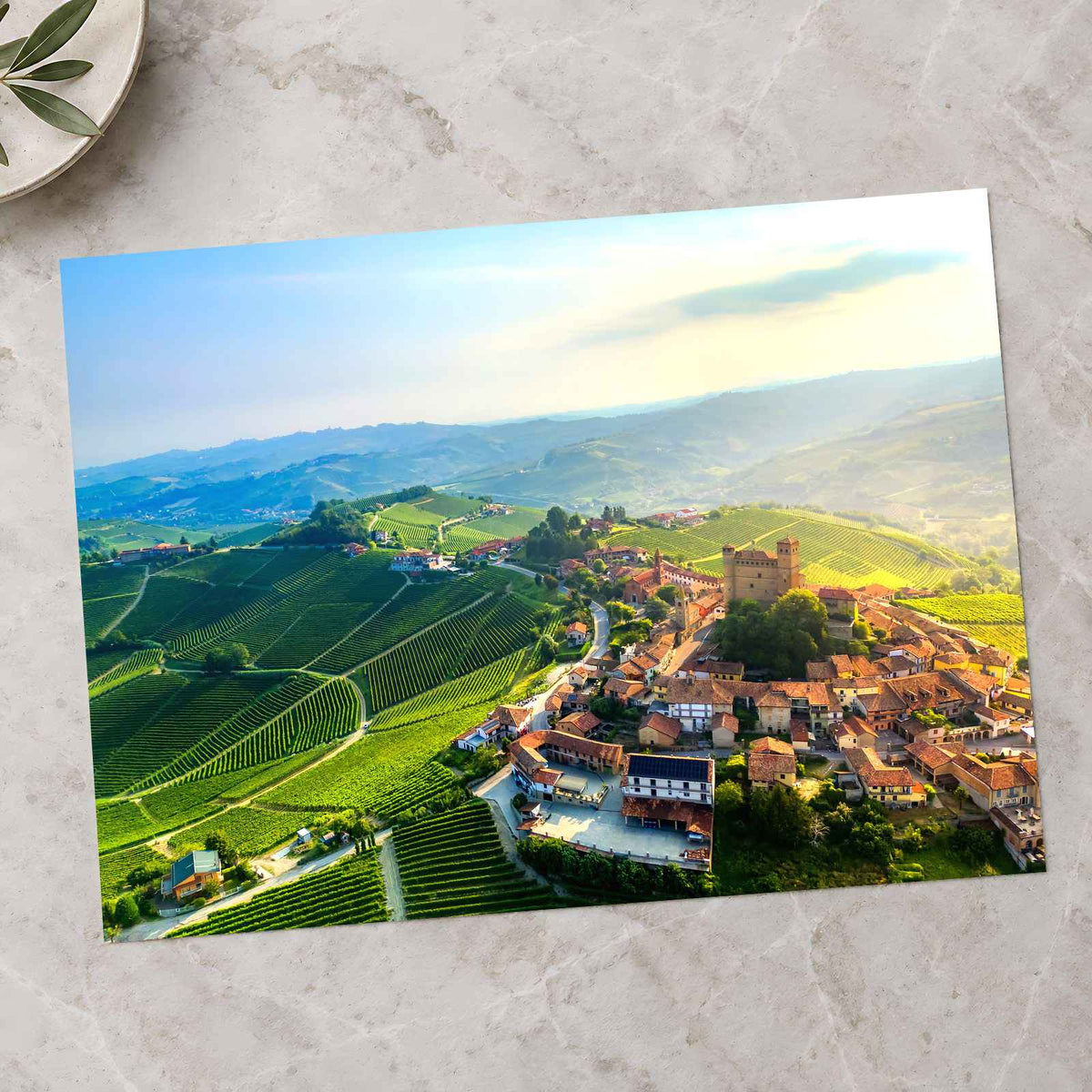 Serralunga d'Alba Vineyards Piedmont Italy Photo Print Wall Decor