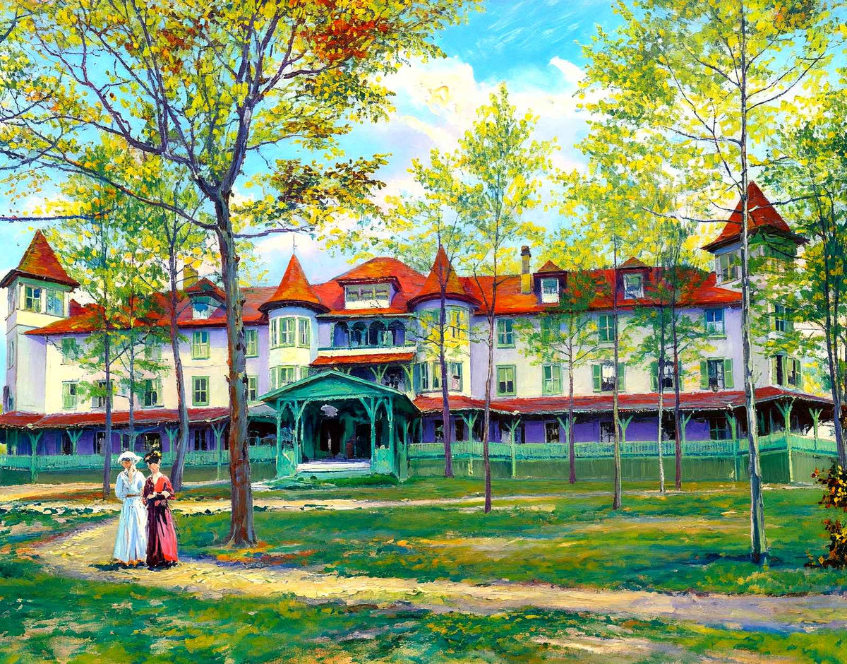 Hotel Wheeler, Hendersonville, NC in 1907 art print