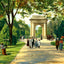 National Cemetery Entrance, Chattanooga, TN painting