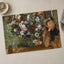 A Woman Seated Beside a Vase of Flowers fine art print by Edgar Degas (1865)