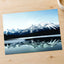 Snowy Mountain Range Reflected in Lake Photo Print Wall Decor