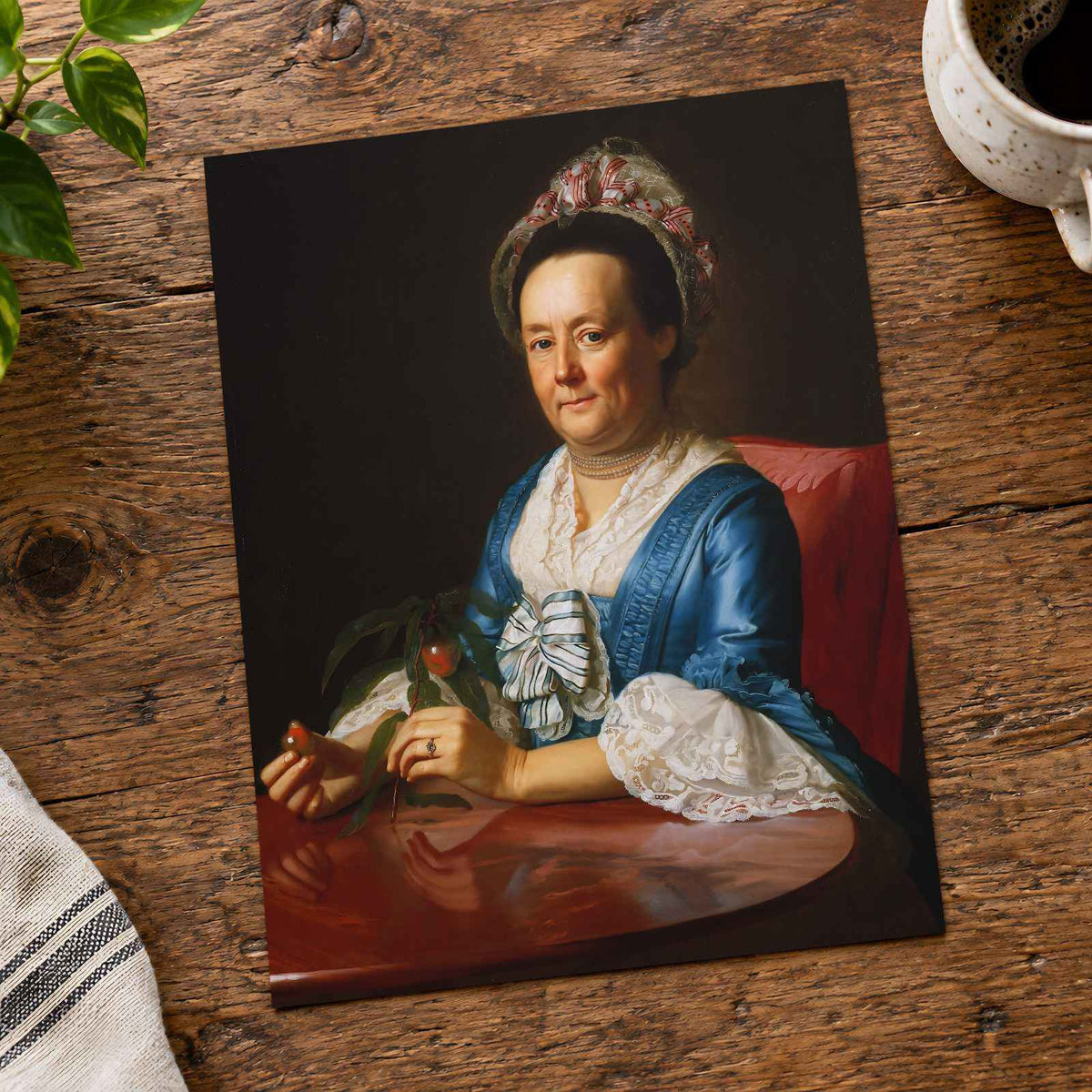 Mrs. John Winthrop fine art print by John Singleton Copley (1773)
