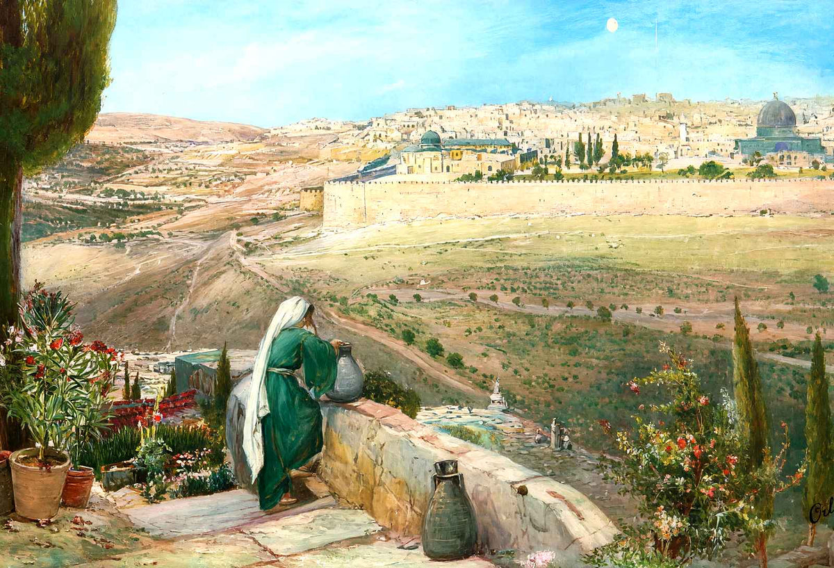 Jerusalem from Mount of Olives in 1905 art print