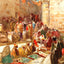 Forecourt of Holy Sepulchre, Jerusalem (1905) painting