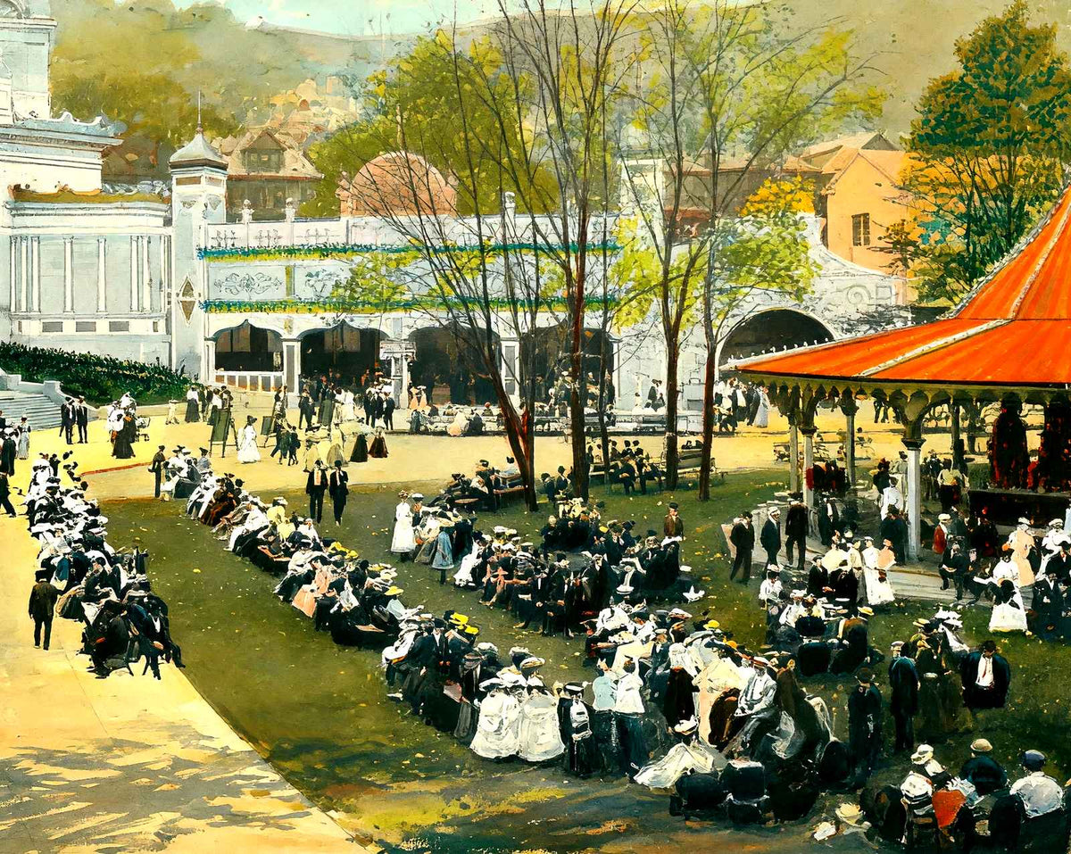 Ingersolls Luna Park, Pittsburgh PA in 1906 art print