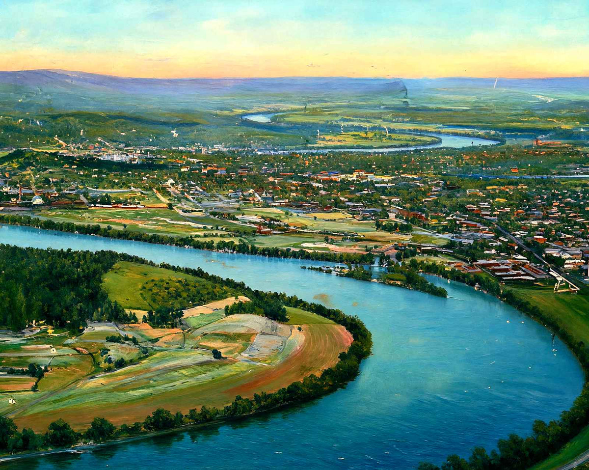 Point Lookout, Chattanooga, TN in 1905 art print