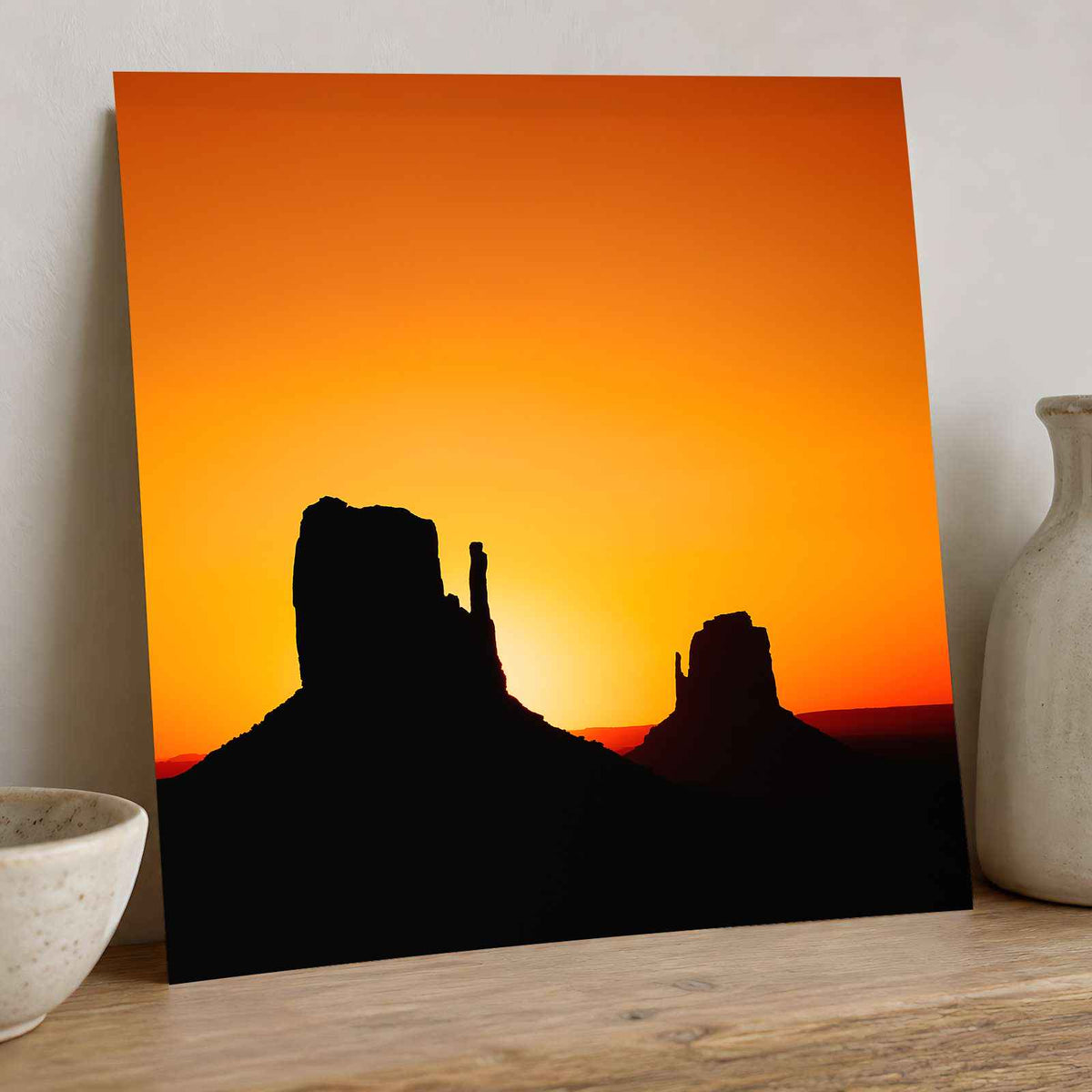Monument Valley Silhouette at Sunset by Joshua Earle Photo Print Wall Decor