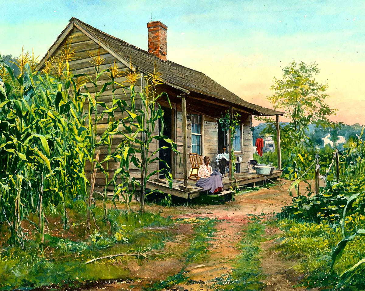 Way Down Yonder in the Cornfield in 1907 art print