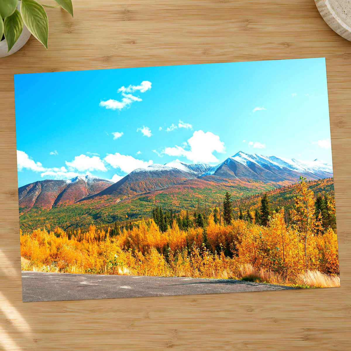 Beautiful Mountain Peak in Alaska Photo Print Wall Decor