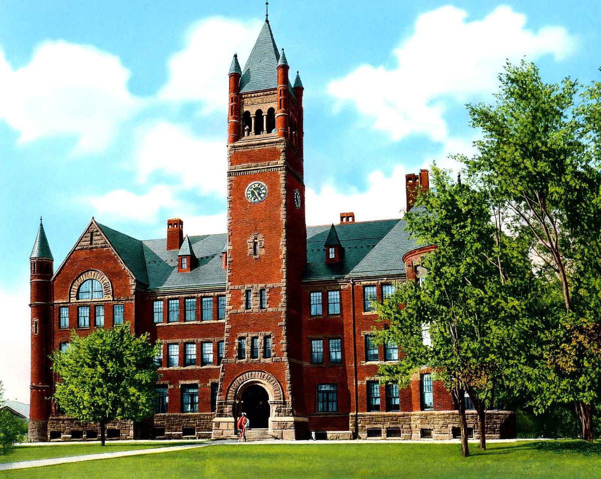 Recitation Hall, Gettysburg College PA, PA vintage print