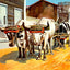 Ox Cart, Cuba in 1923 vintage print