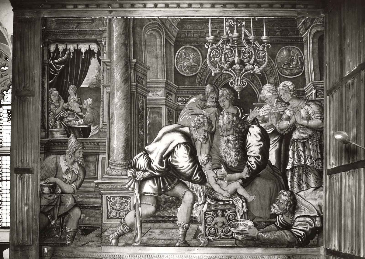 Circumcision of Isaac, Jerusalem Chamber 1935 vintage photo print
