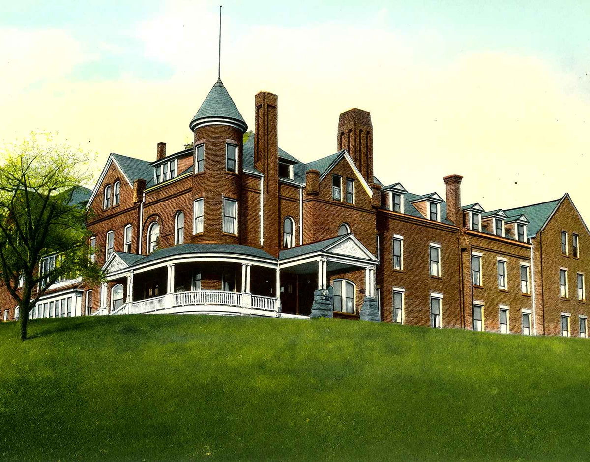 Shenango Valley Hospital, New Castle, PA 1906 vintage print