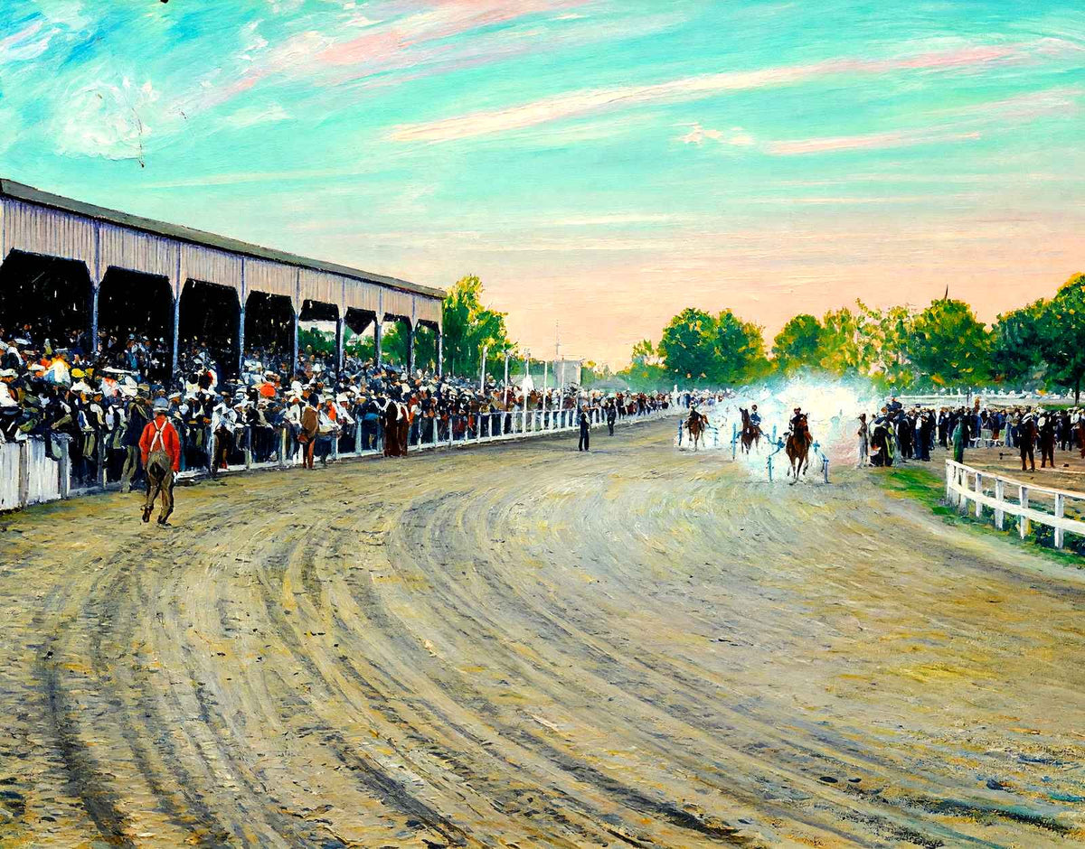 Olympia Park Race Track, Chattanooga, TN 1905 art print