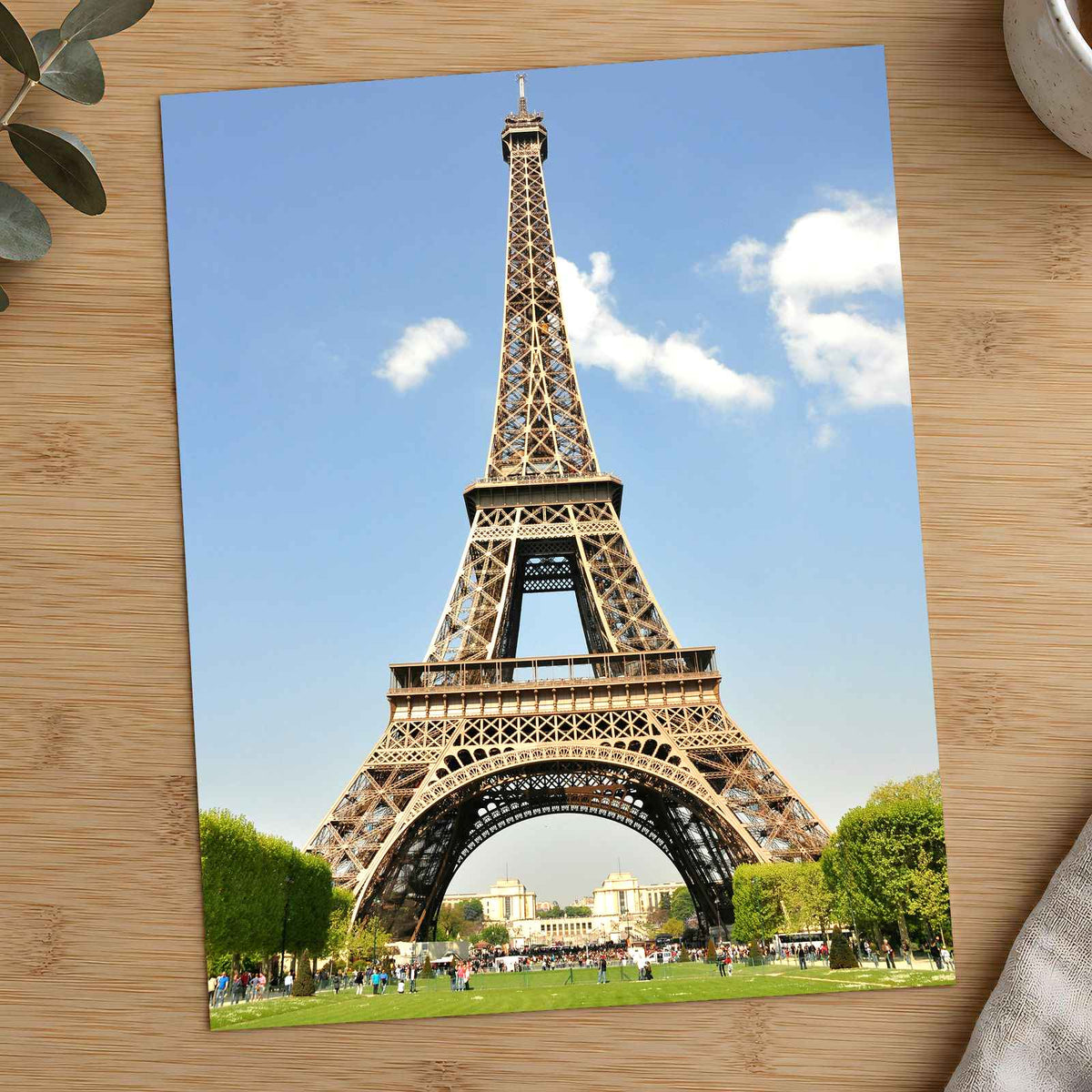 Eiffel Tower Towering Over a Lush Green Park by Margaret Jaszowska Photo Print Wall Decor