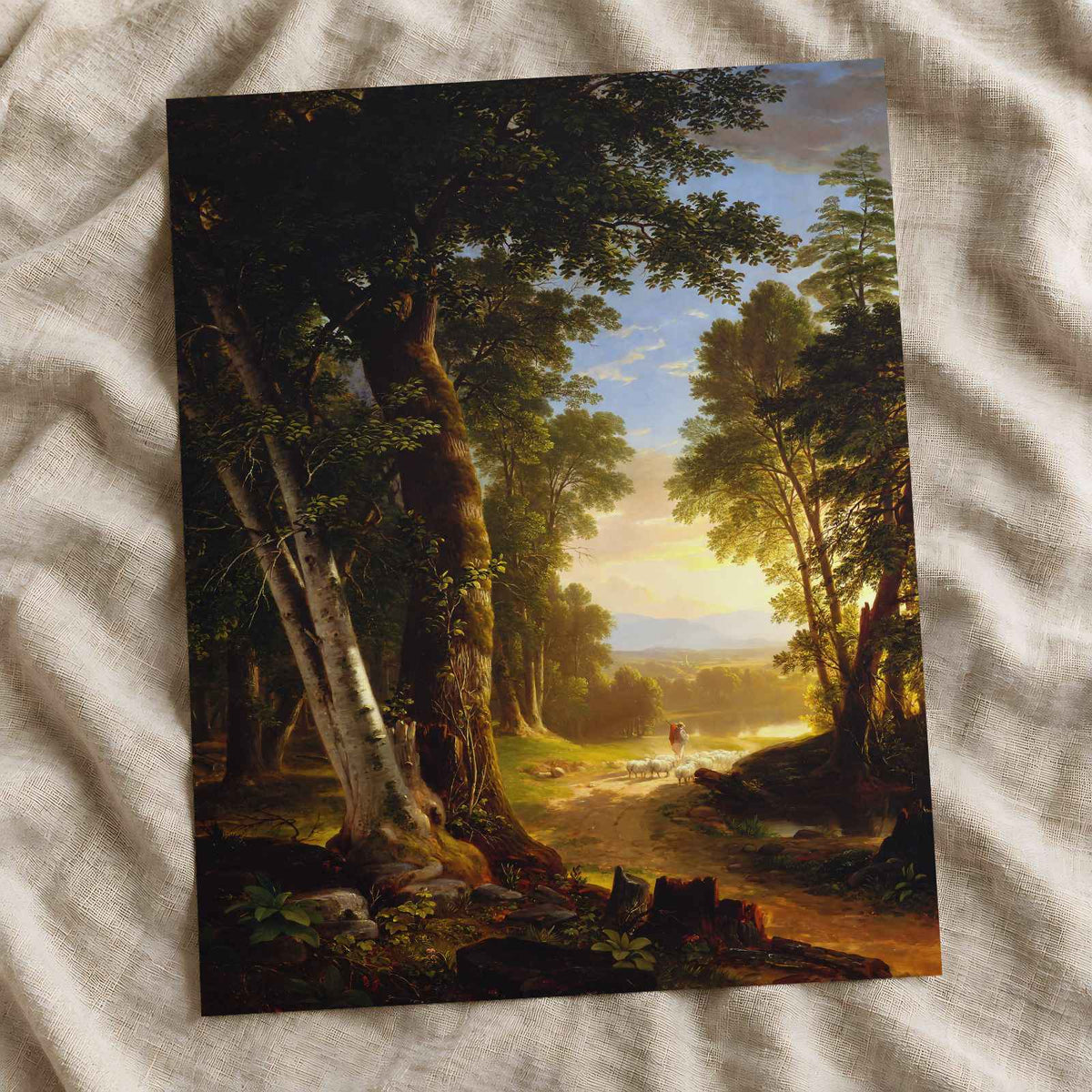 The Beeches fine art print by Asher Brown Durand (1845)