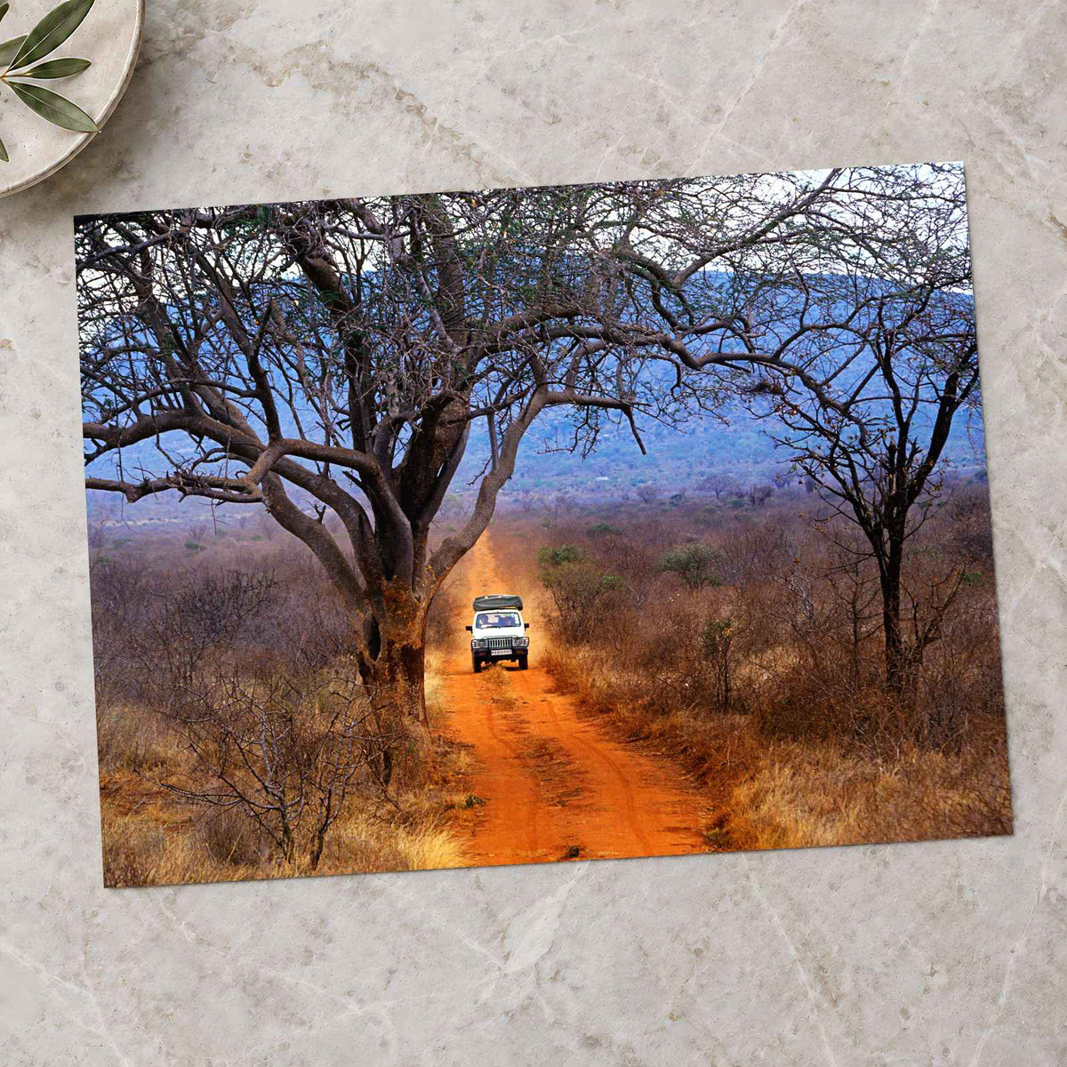 African Safari Truck in Kenya Photo Print Wall Decor