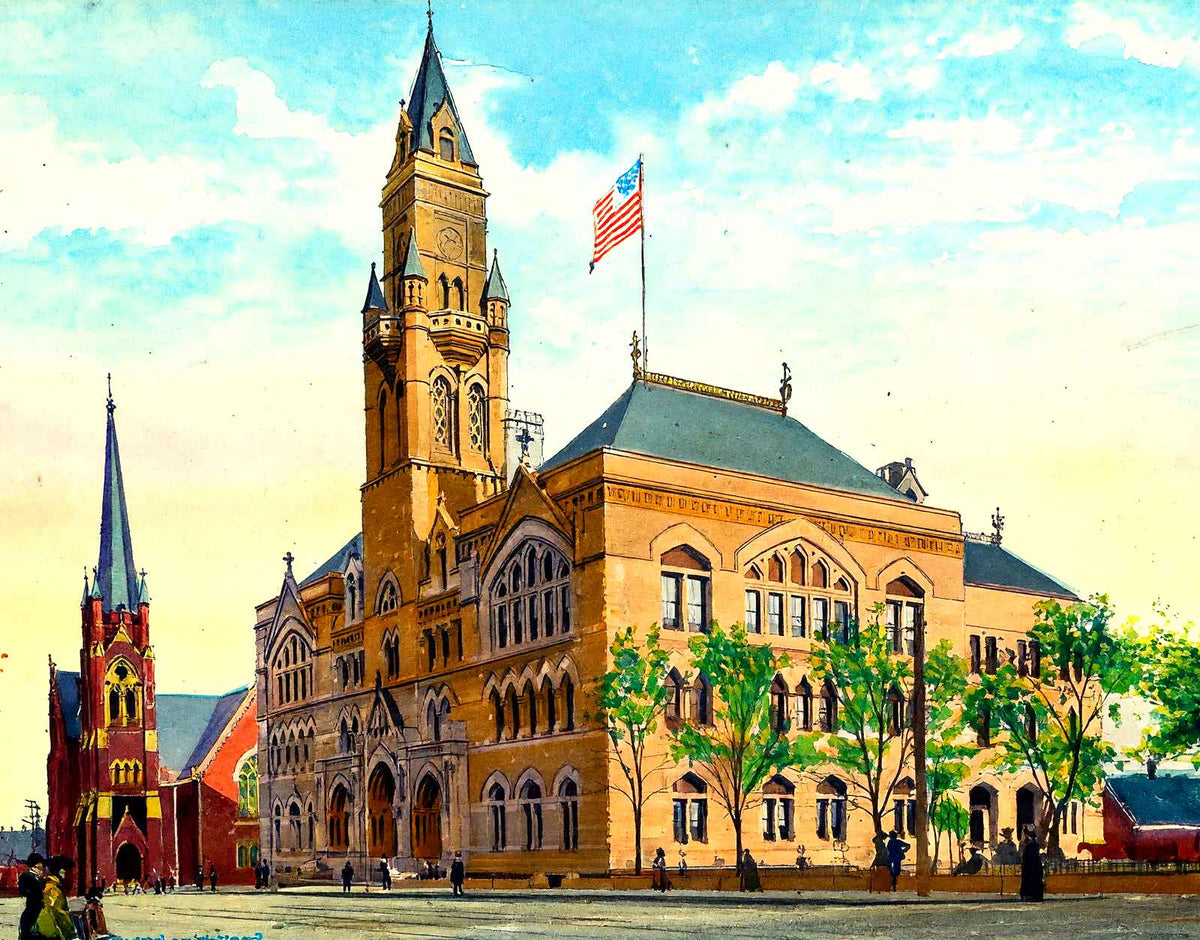 Custom House & Post Office, Nashville, TN art print