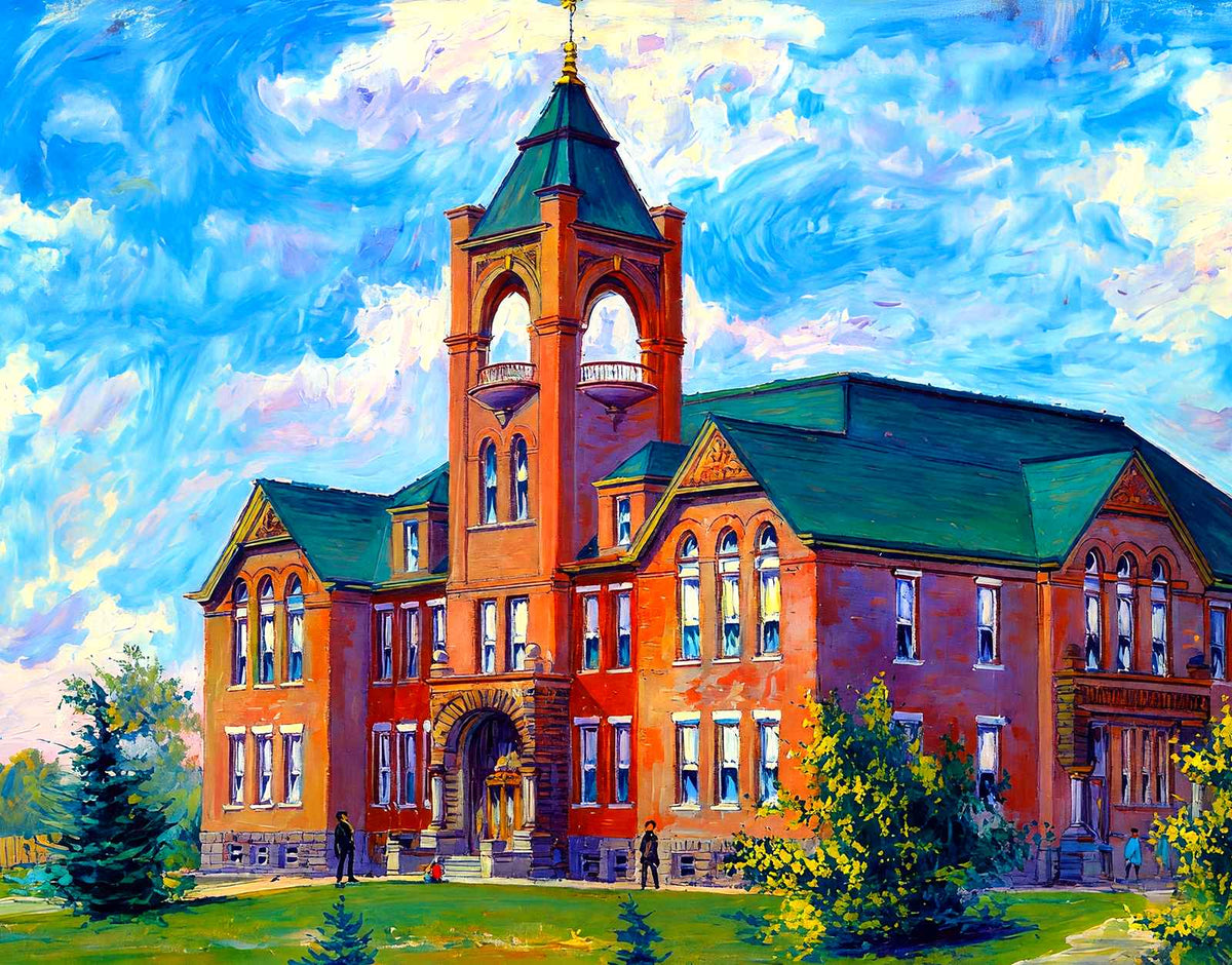 Clarksville High School, Clarksville, TN 1907 art print