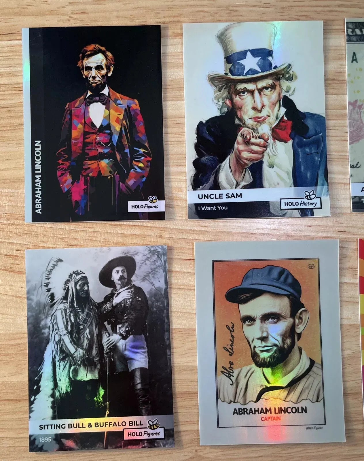 Americana Holo Cards (9) - Lincoln, Franklin, Hamilton, More... (GleeBeeCo)