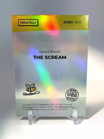 THE SCREAM Card (Edward Munch Painting) - Holographic GleeBeeCo 2023 #TSEM