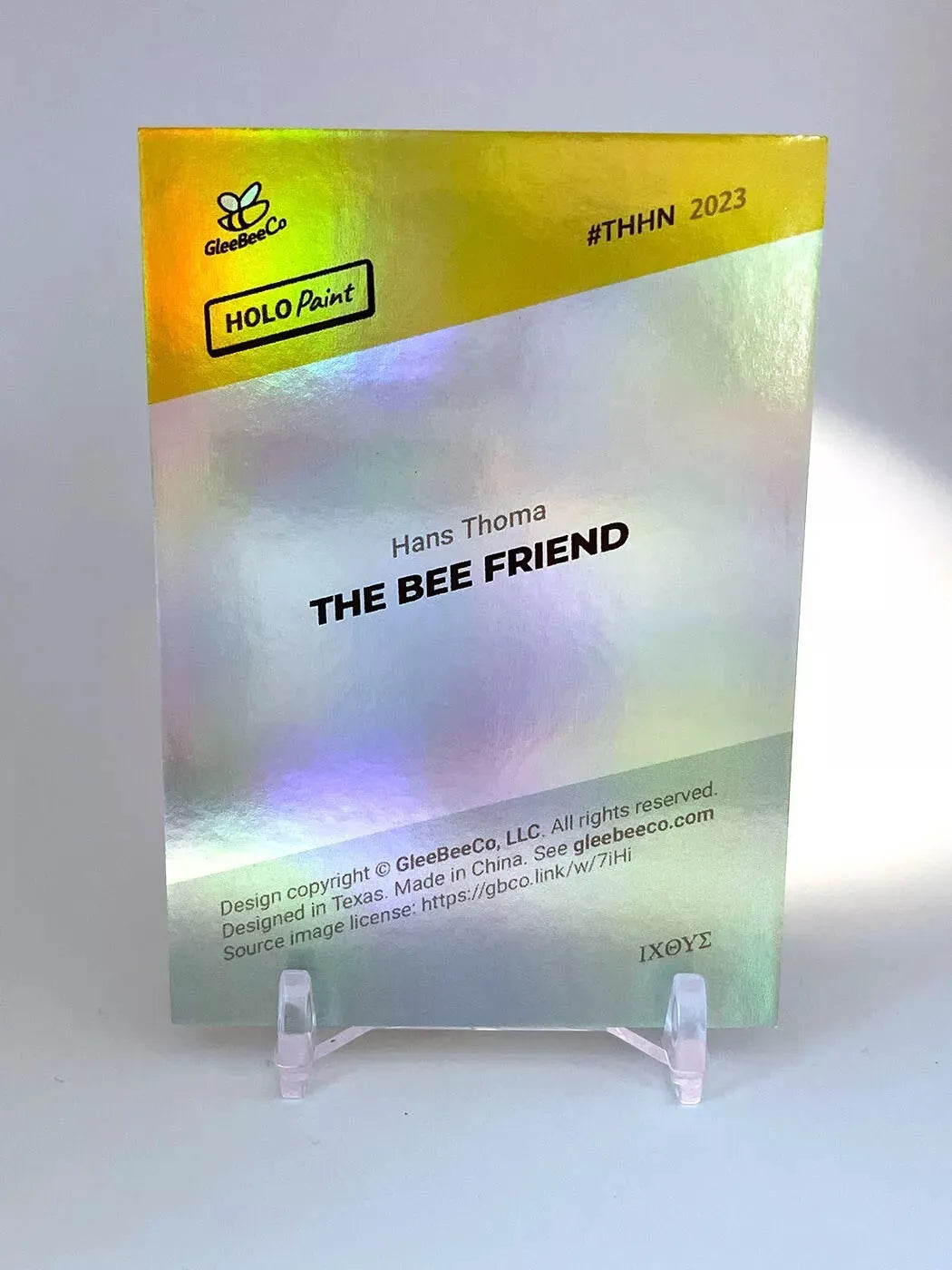 THE BEE FRIEND Painting Card (Hans Thoma) 2023 GleeBeeCo Holo Painting #THHN